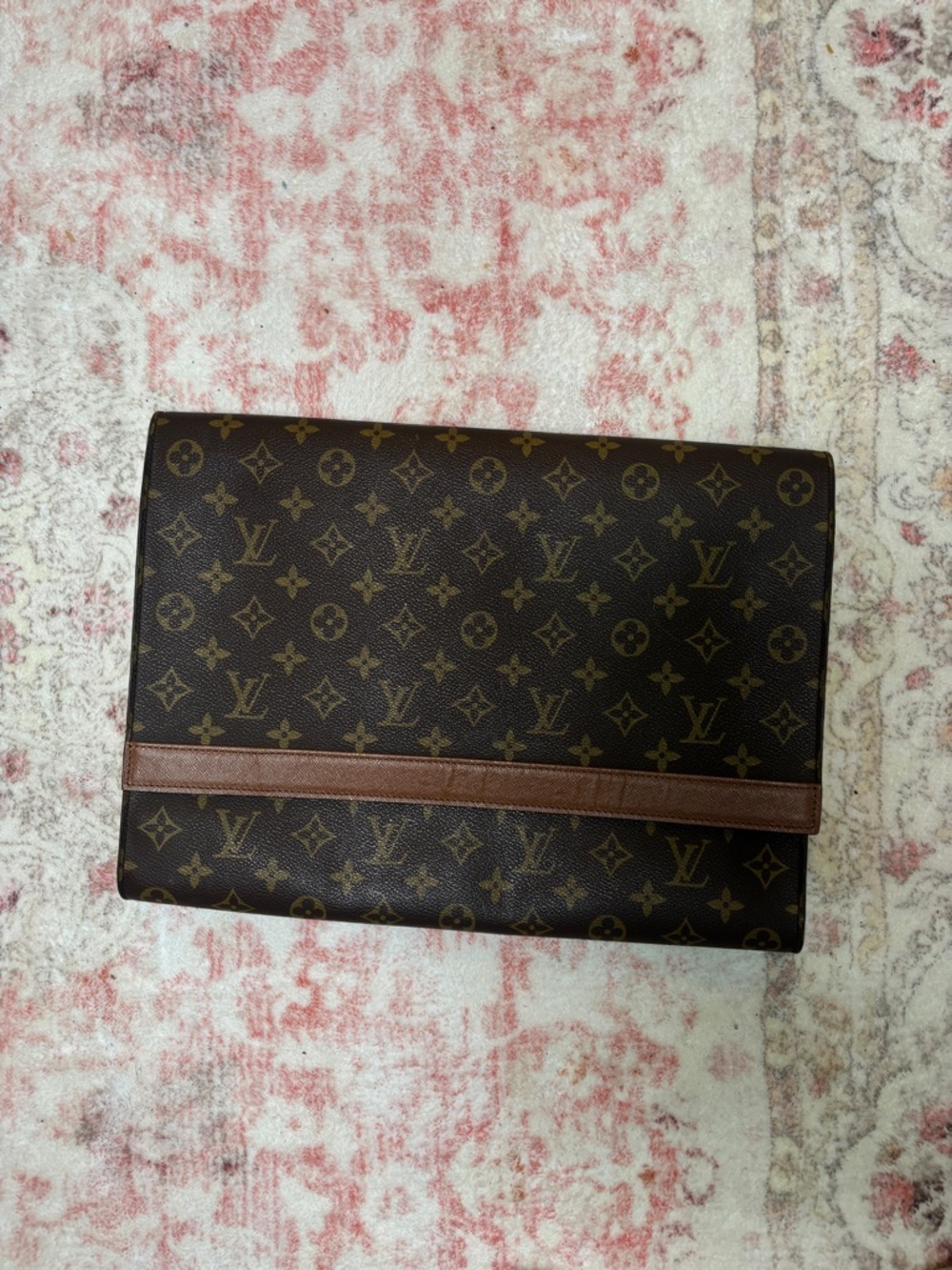 Louis Vuitton Brown Monogram Canvas Portfolio Clutch
